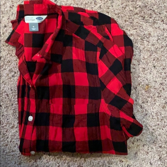 Old Navy plaid button up - Picture 3 of 3